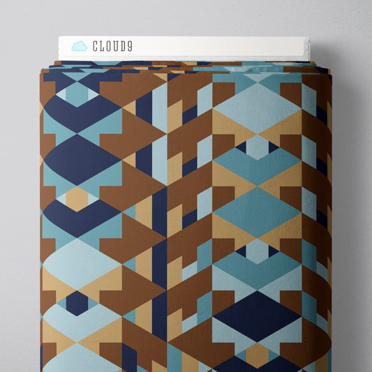 Embellish Rayon - Hollyhock - Blue-Brown