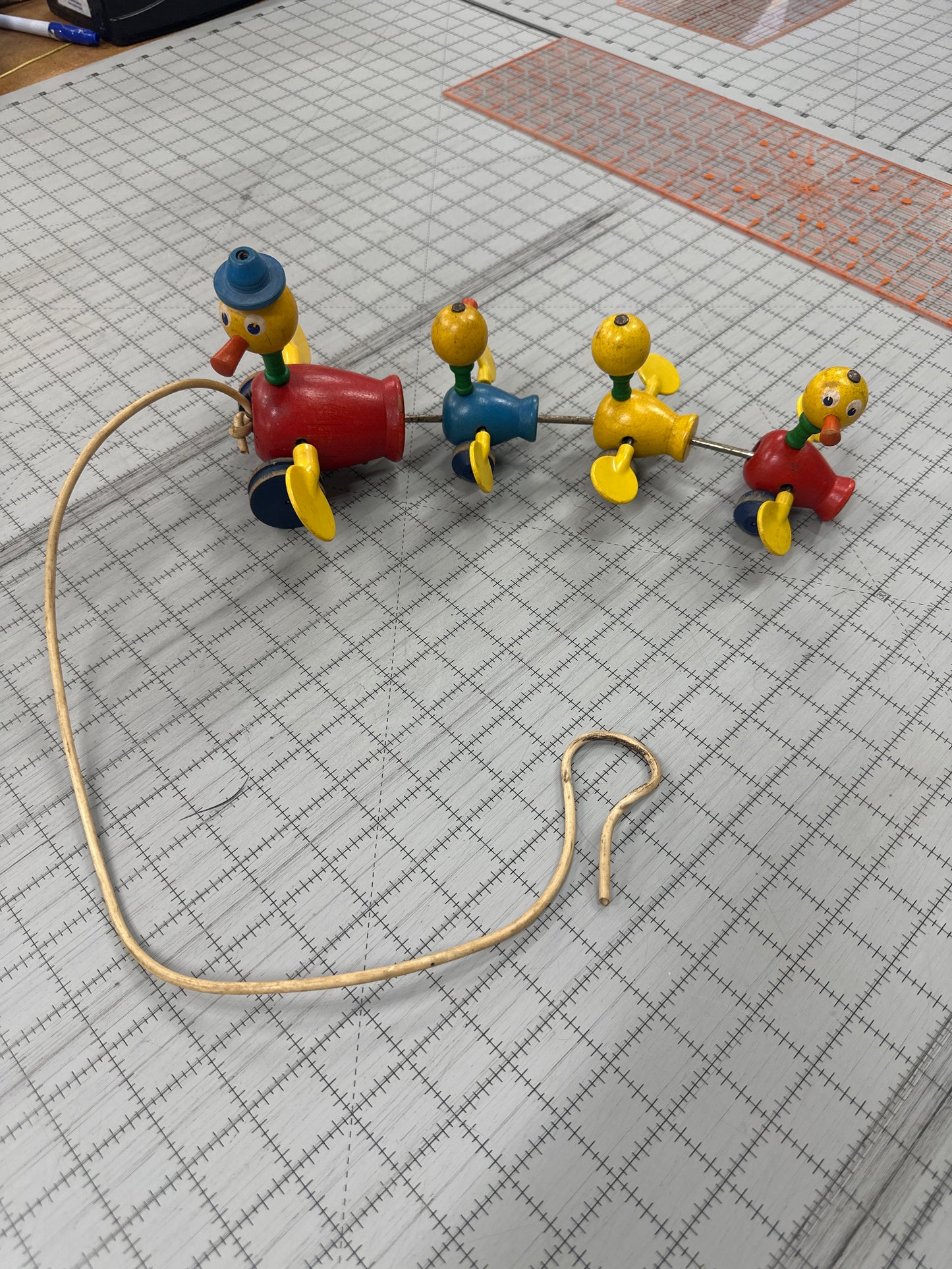 vintage Fisher-Price No. 775/777 "Gabby Goofies" pull toy from 1956