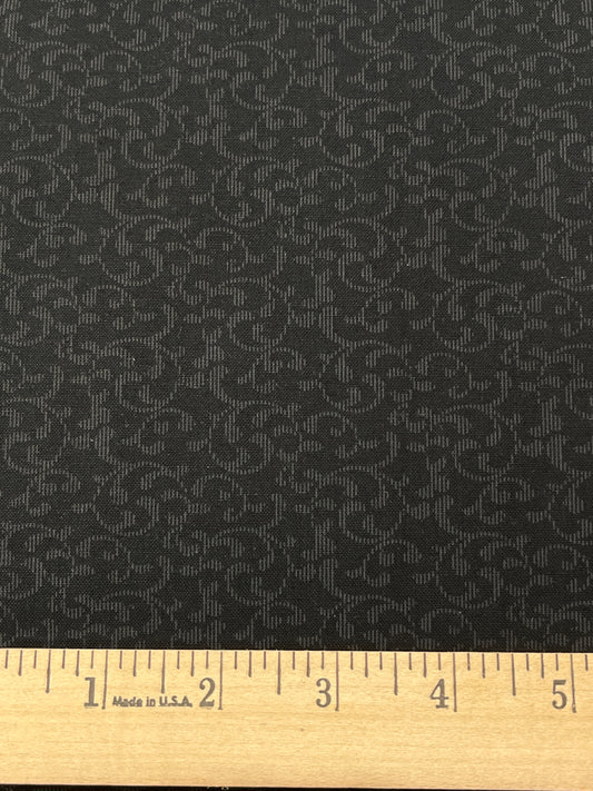 Third Time's a Charm-Black on Black Scroll