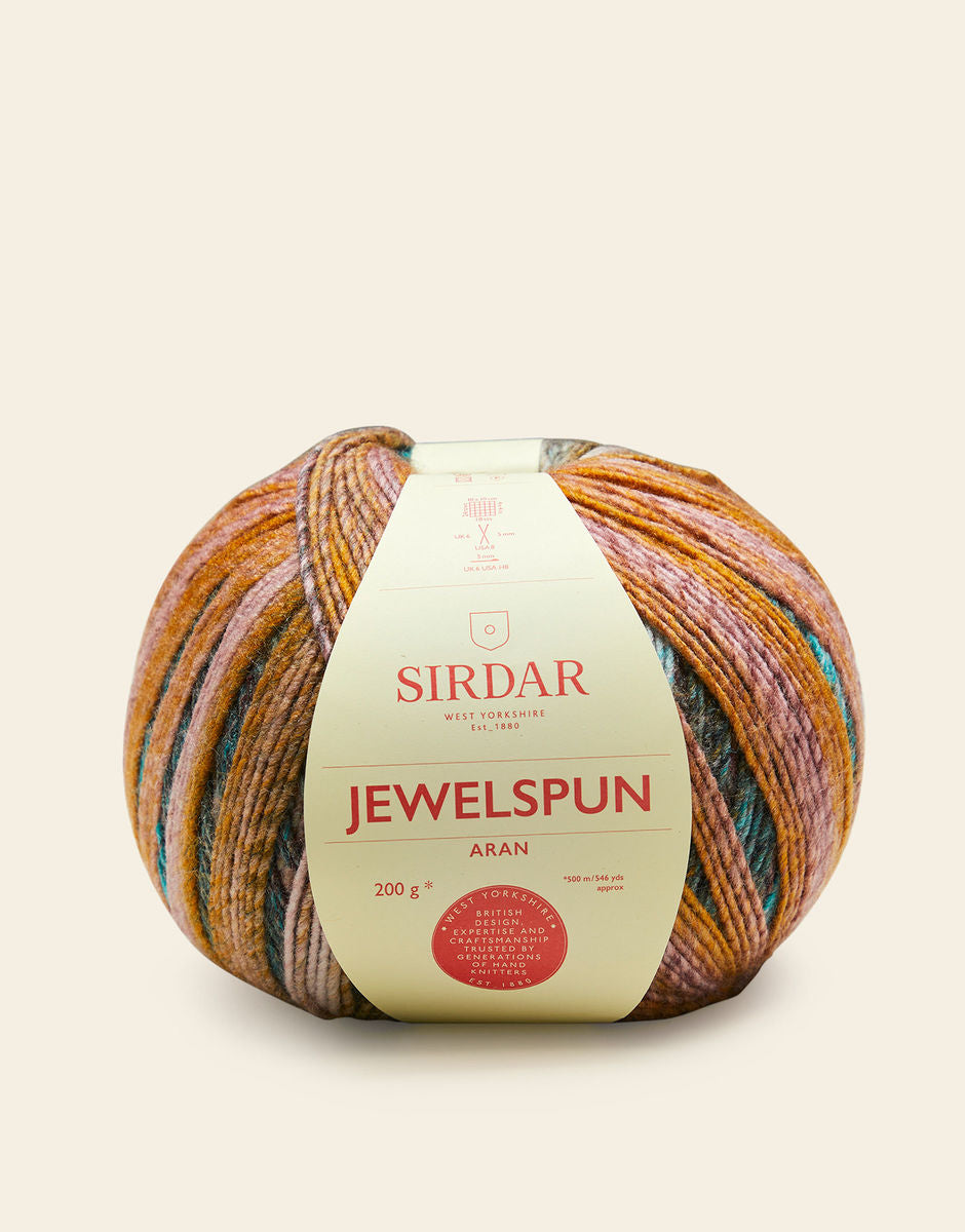Jewelspun Aran Self Striping Yarn