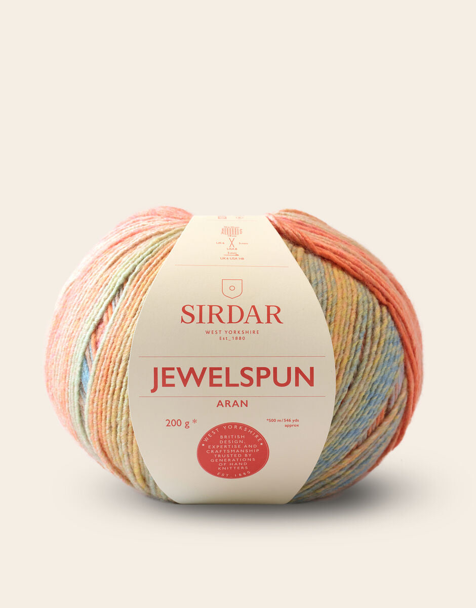 Jewelspun Aran Self Striping Yarn