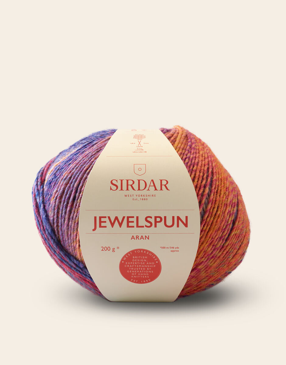 Jewelspun Aran Self Striping Yarn