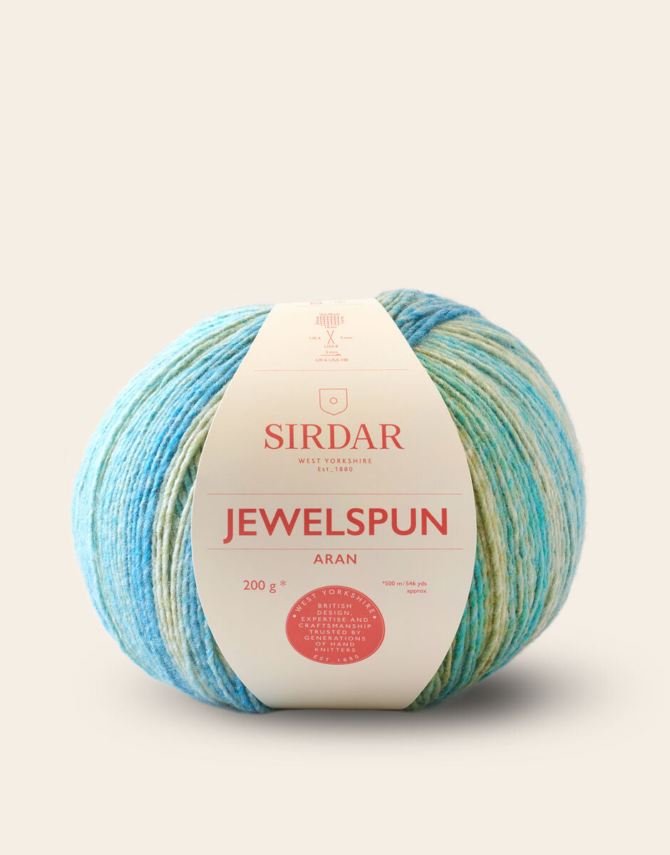 Jewelspun Aran Self Striping Yarn