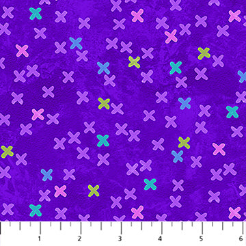 Hugs & Kisses - Flannel - Purple Multi