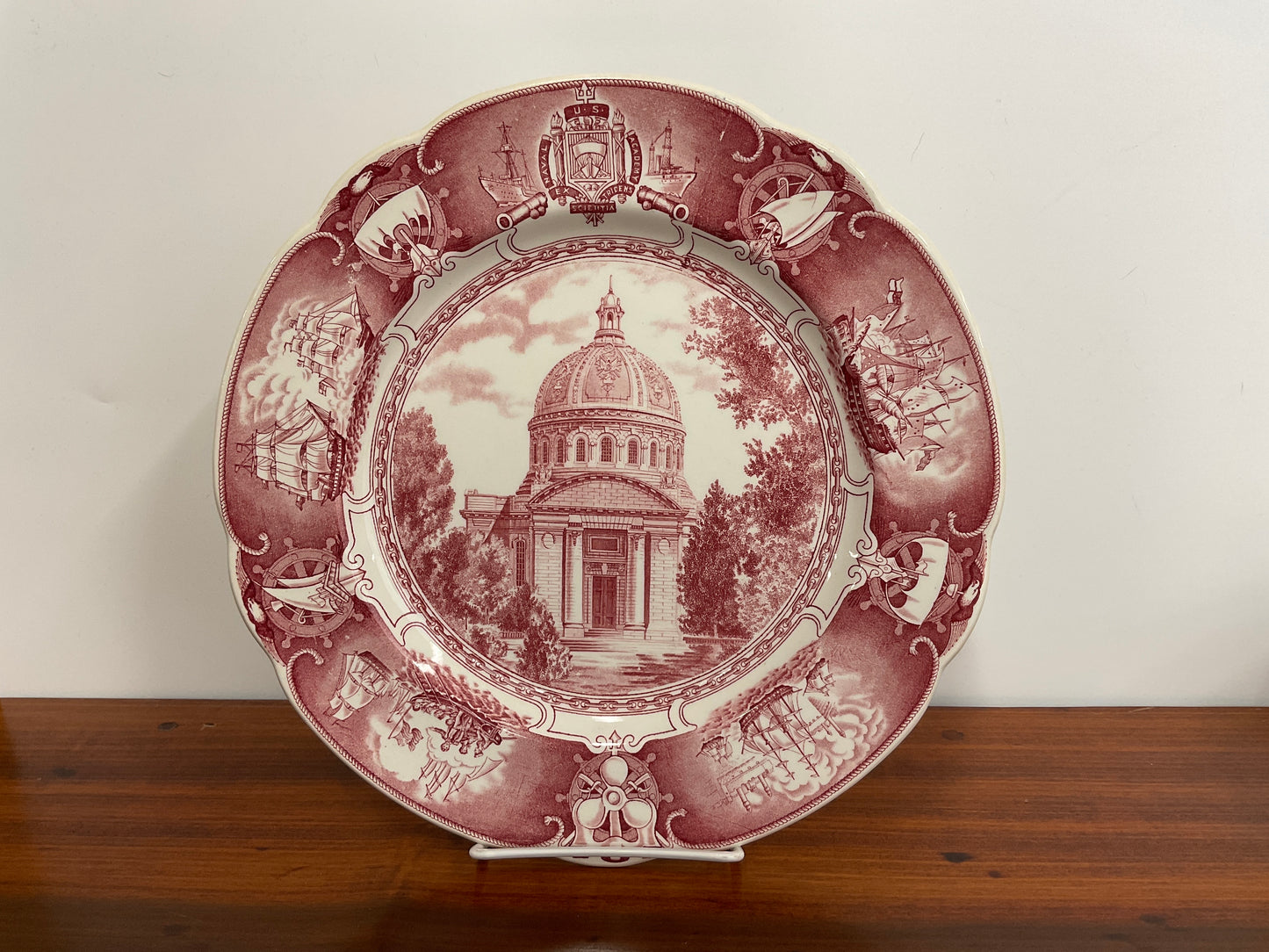 Wedgewood U.S. Naval Academy Plate-Rose