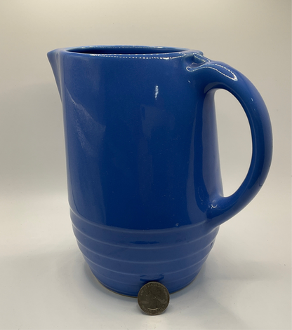 Vintage Blue Oxford Ware Pitcher