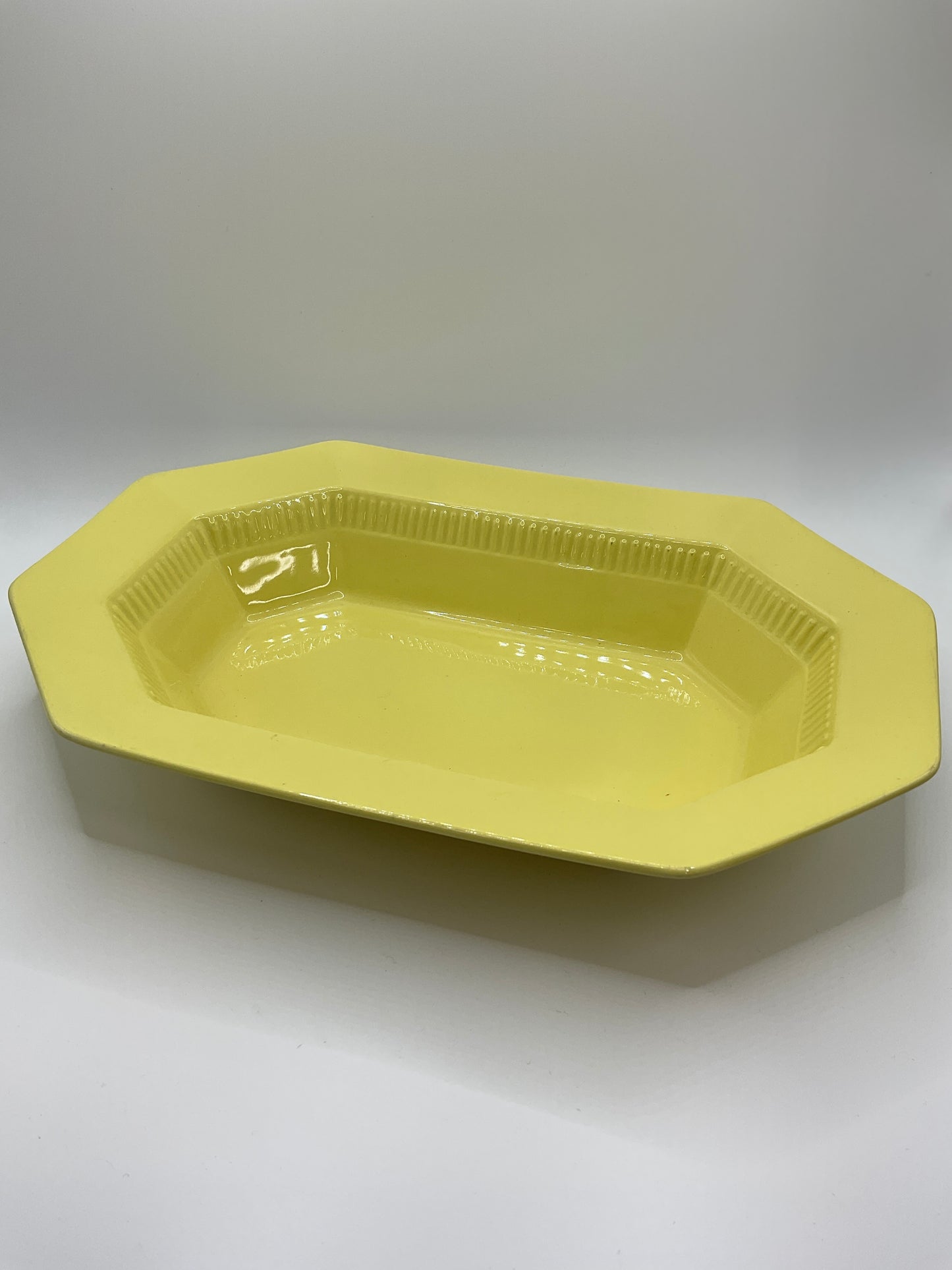 Vintage Interface Independence Ironstone Yellow Platter- Japan