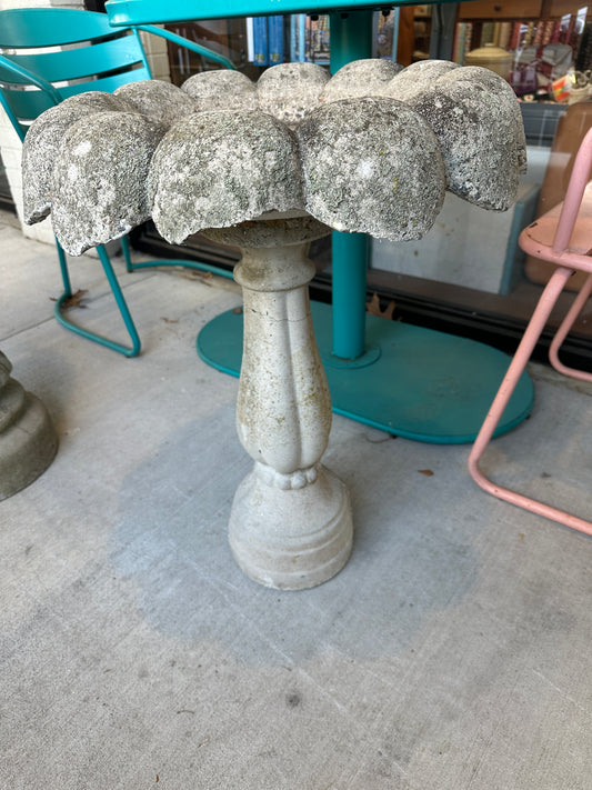 Concrete bird bath