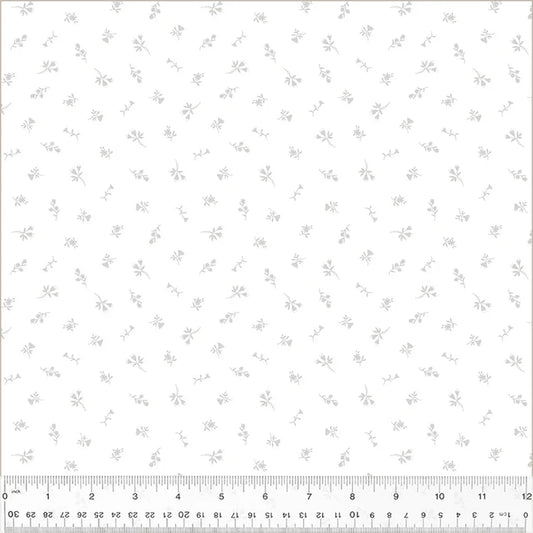 Floral Spritz-White on White