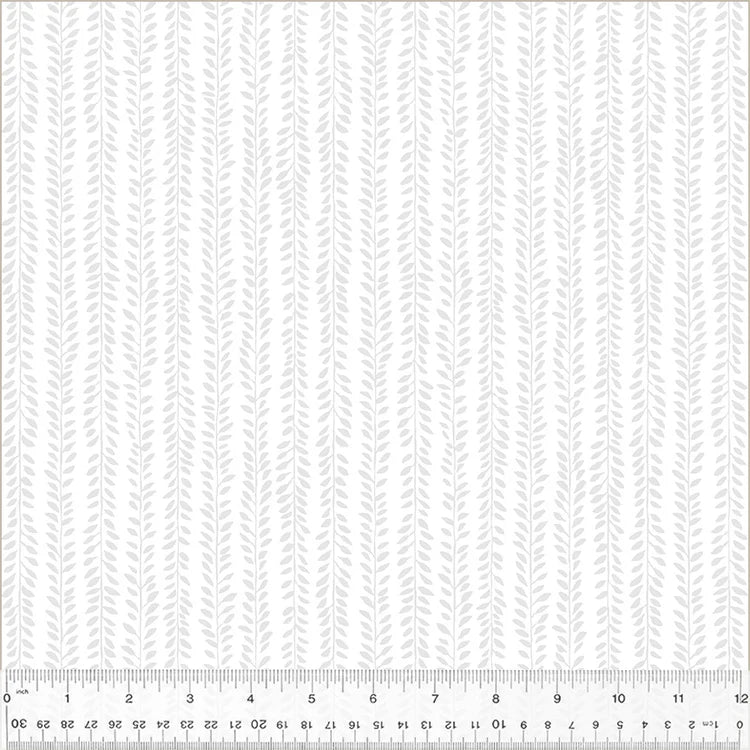 Garden Rows-White on White