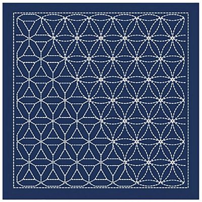 Sashiko Samp Hana-guruma Navy