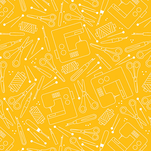 Happy Quilting (Yellow)