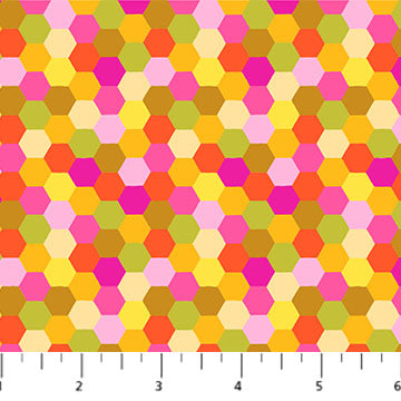 Hexagons (Citrus) || Piecework