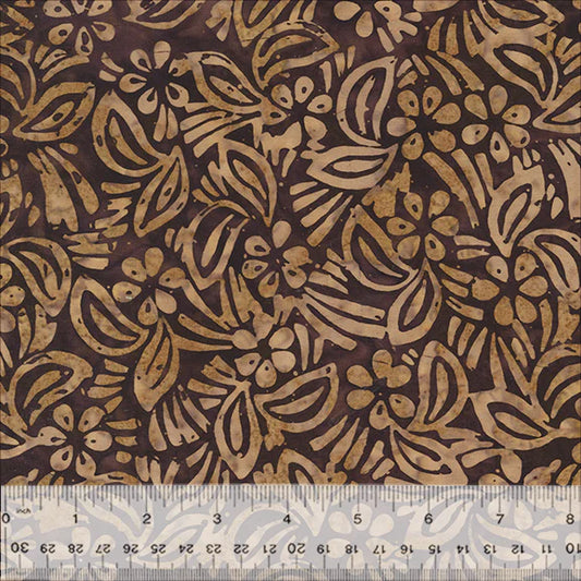 BATIK-Hibiscus (Mocha)