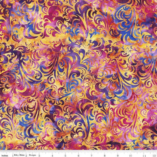 Expressions Batiks Elemental Twirl & Swirl (Golden Moxie)