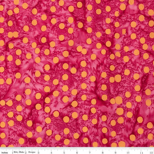 Expressions Batiks Elemental Polka Pop (Punch)