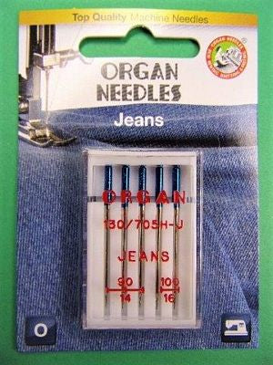 Organ Brand Jeans #90/14 & 100/16 Needles