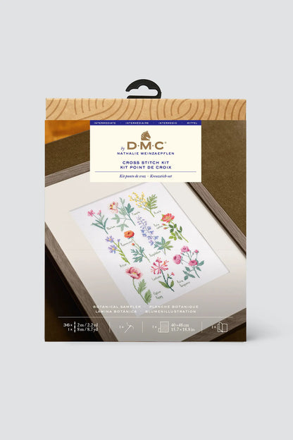 DMC Mindful Making Intermediate Cross Stitch Kit - Botanical Sampler