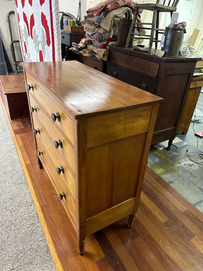 Antique American Sheraton Cherry Maple Dresser Chest Drawers