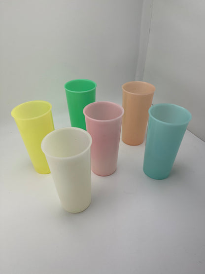 Small Tupperware Cups (set of 6)