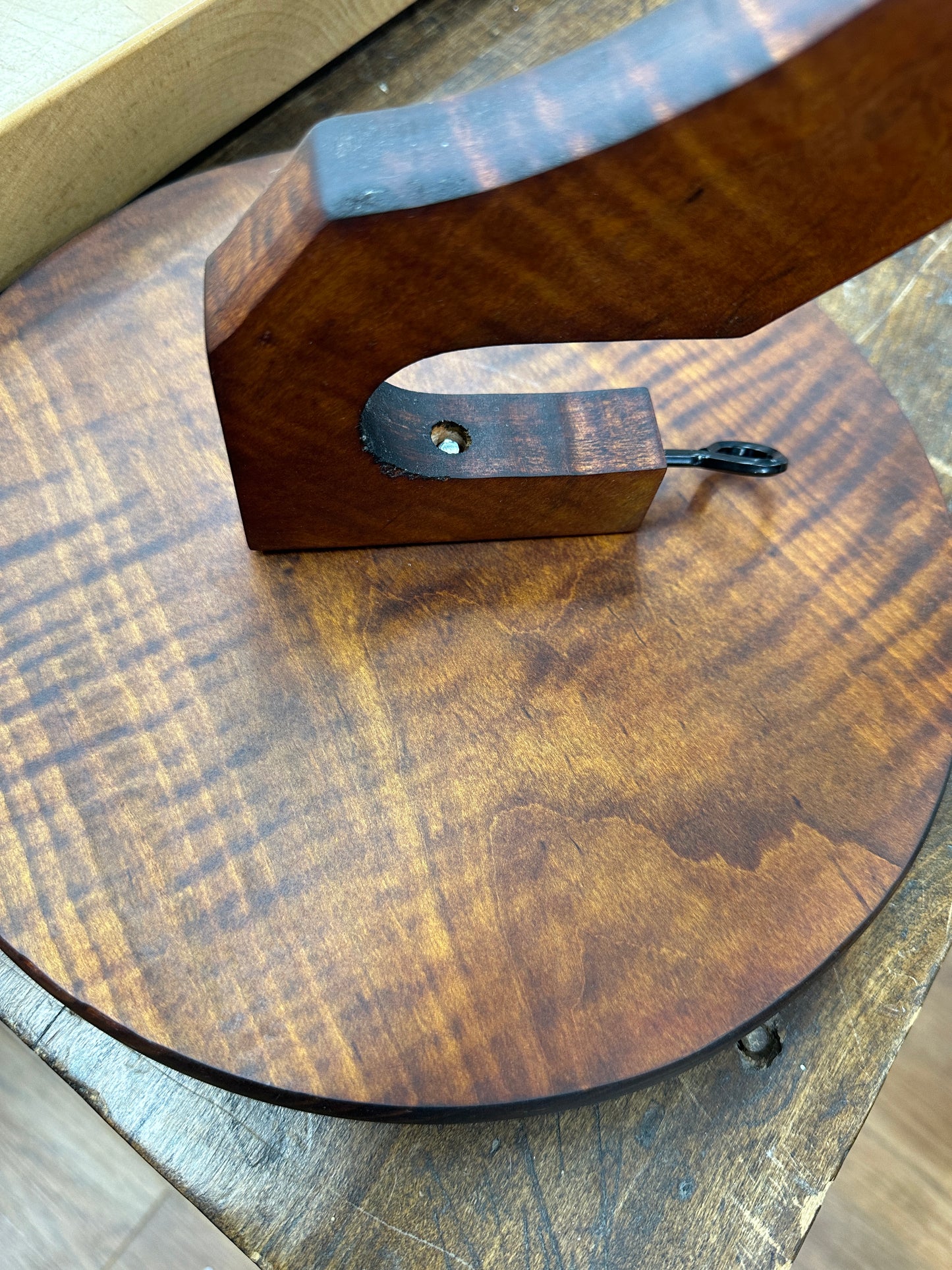 Custom Yarn Holder - Figured Maple