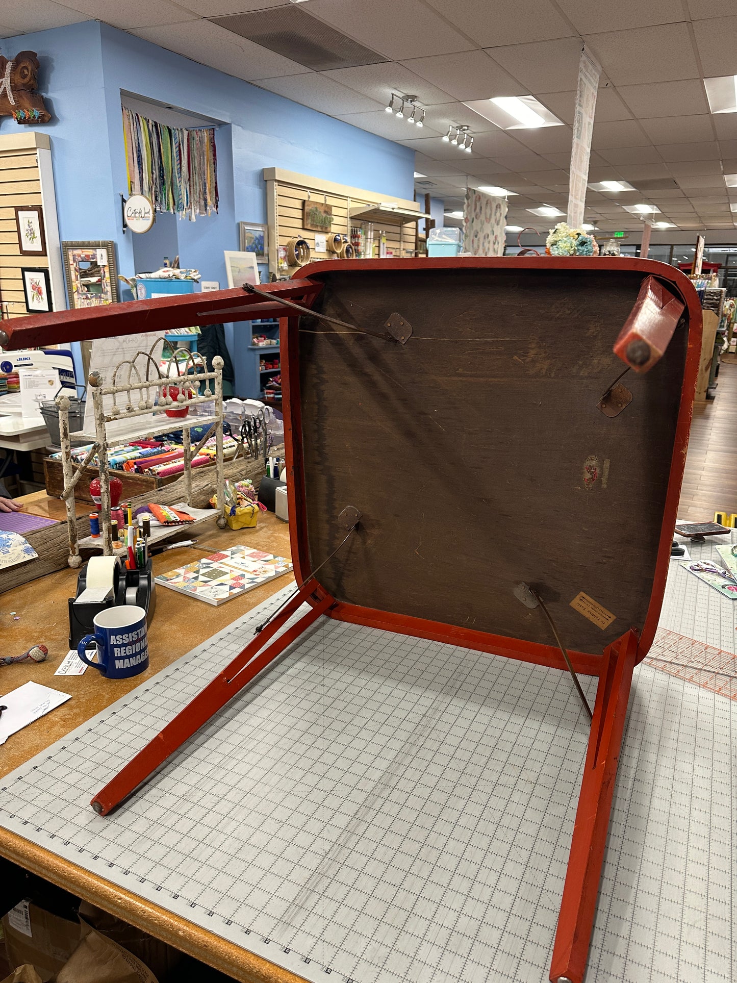 1930s American Louis Rastetter Painted Wood Mahjong/Games Table