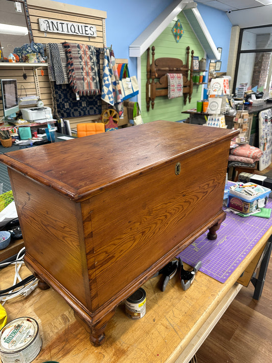 Antique pine diminutive chest