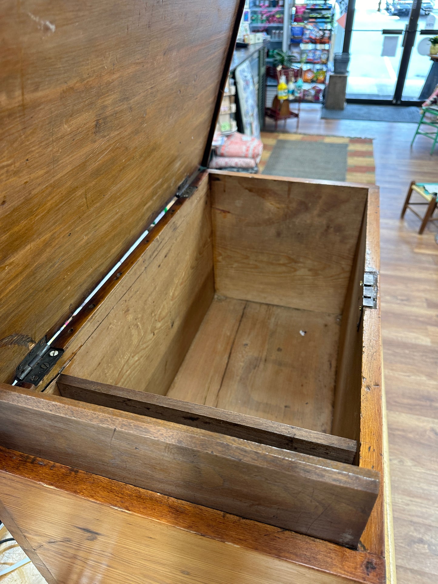 Antique pine diminutive chest