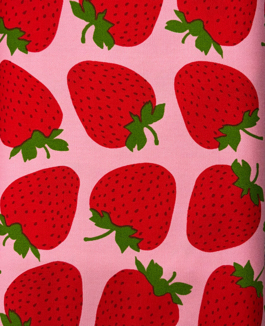 Strawberries in Grid (Pink)