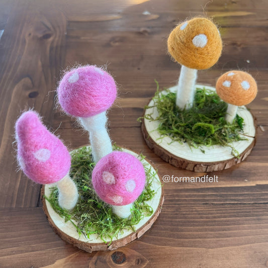 Felted Mushies: Introduction to Needle Felting with Jennifer Jerrel of @formandfelt | September 18