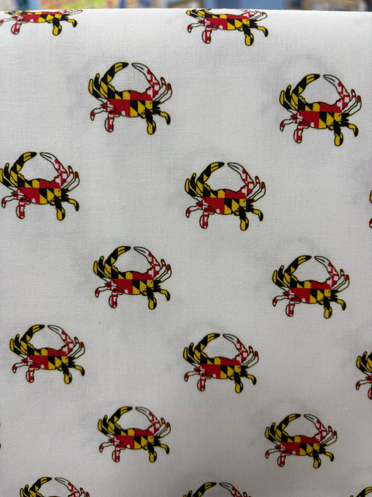 Maryland Crab Fabric - Yardage