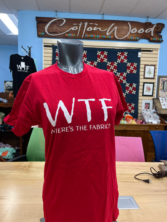 Cottonwood Tshirt Crewneck (Red with White WTF)