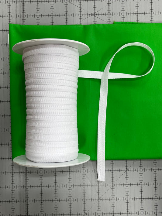 Twill Tape 1/2" (White)