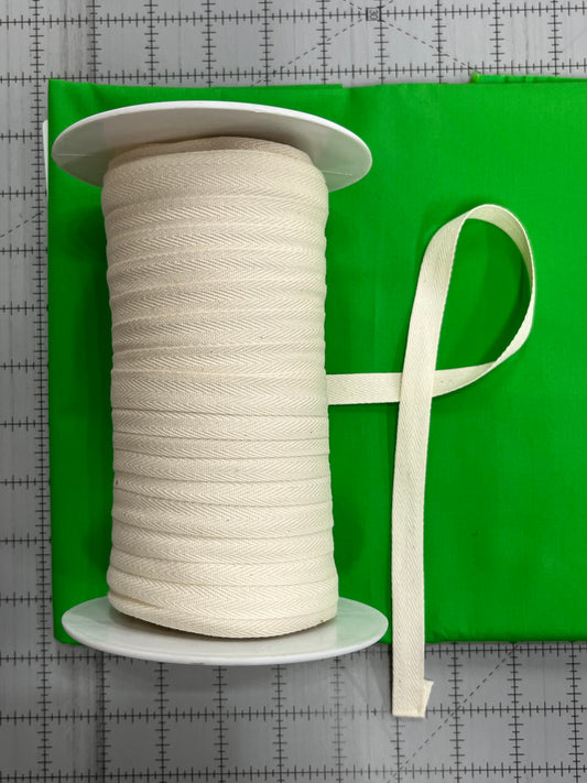 Twill Tape 1/2" (Ivory)