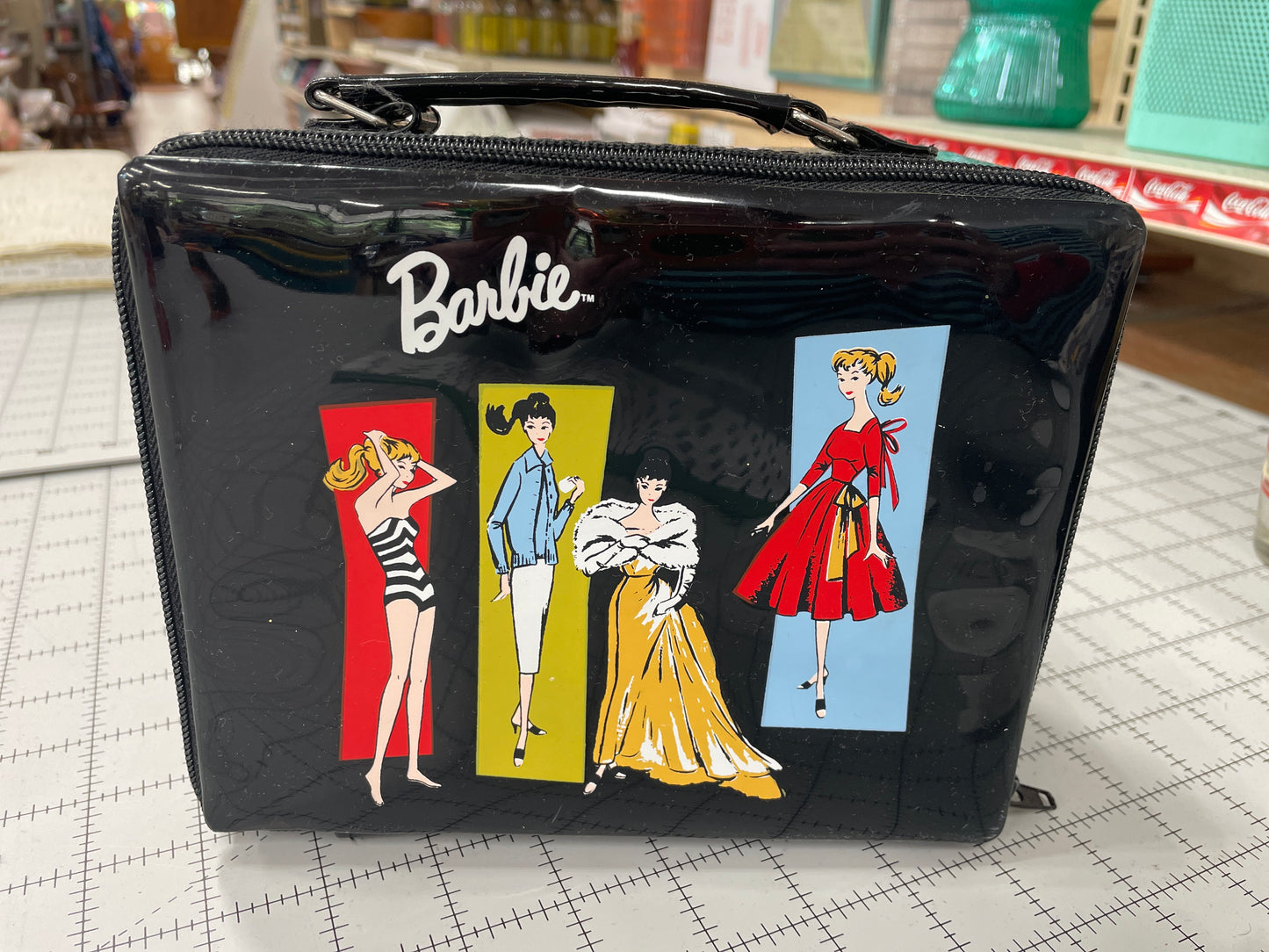 Repro Barbie Case - Black Patten Leather date 2002