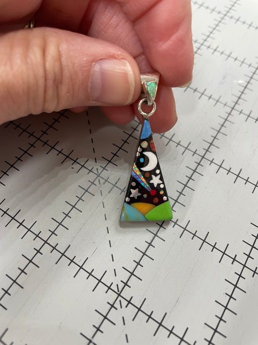 Night Sky Trianlge Pendant