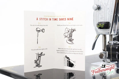 Stitch Tips Card 1 & 2 for the Singer Featherweight 221 & 222