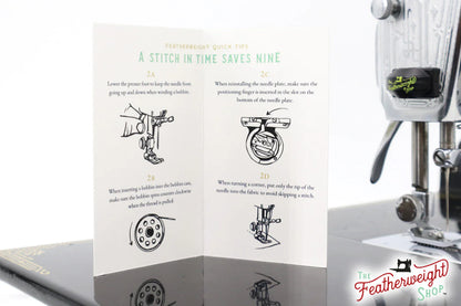 Stitch Tips Card 1 & 2 for the Singer Featherweight 221 & 222