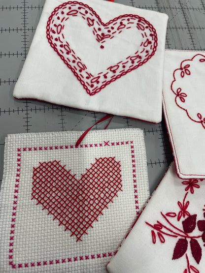 Stitch Your Heart Out Embroidery Class: January 10 1- 4