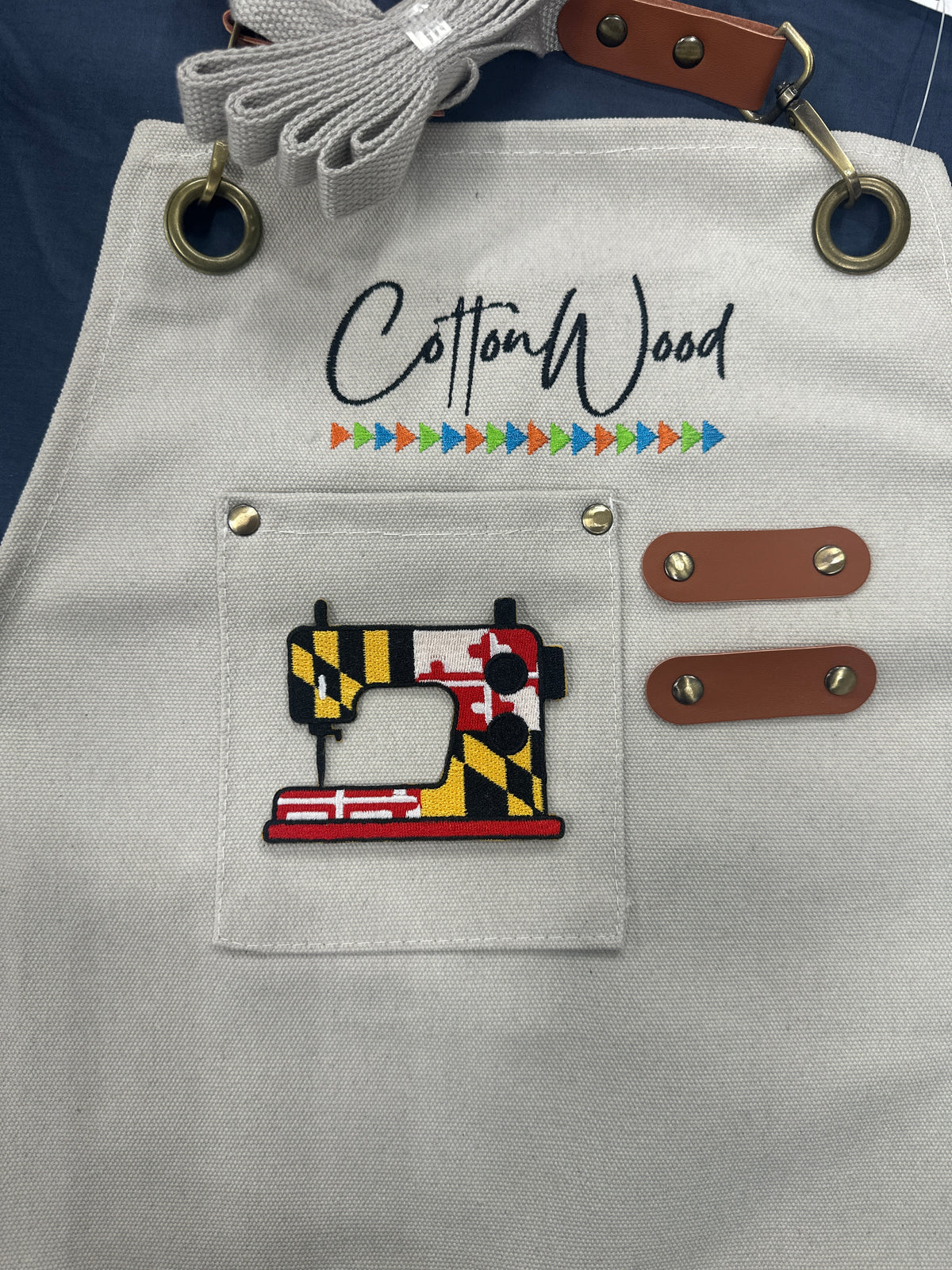 Maryland flag sewing machine iron on patch