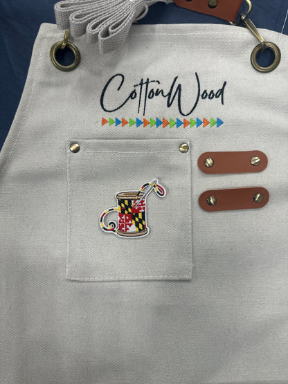 Maryland flag Thread Spool On Patch
