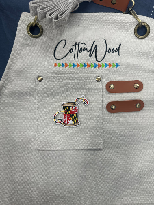 Maryland flag Thread Spool On Patch