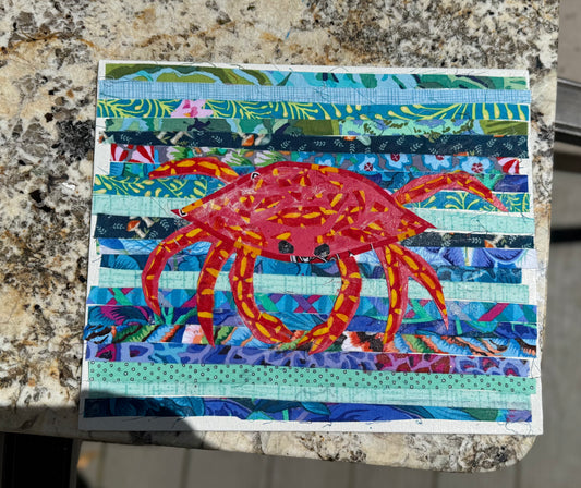 Scrappy the Crab Fabric Collage Art for Kids | June 17 4:15-5:30