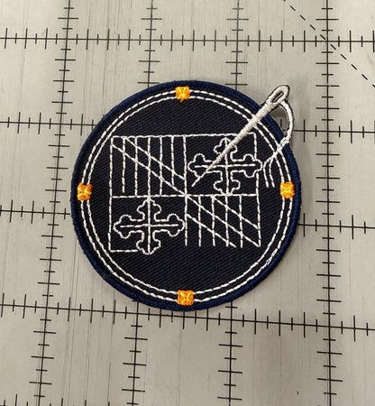 Maryland Flag Sashiko Patch