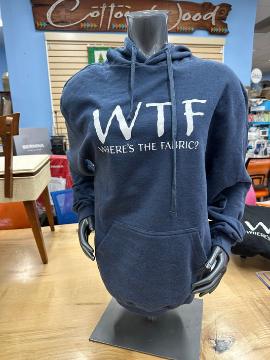 WTF Hooded Sweatshirt - Heather Denim