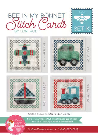 Bee In My Bonnet Stitch Cards Set K