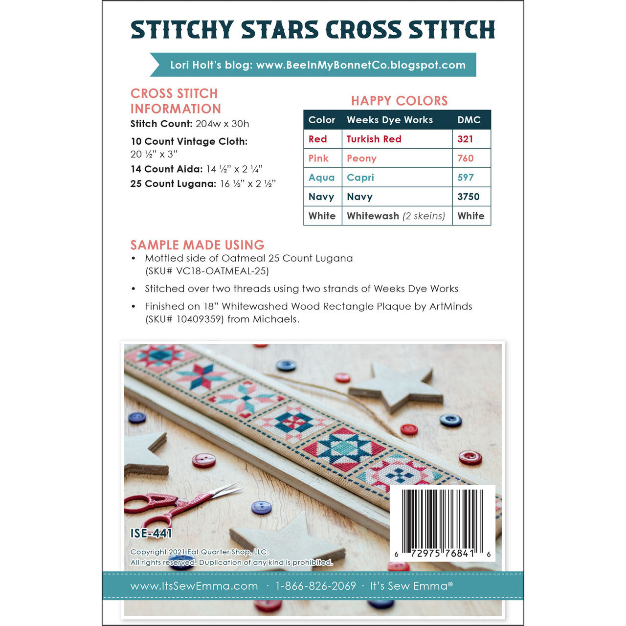 Stitchy Stars Cross Stitch