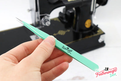 Precision Tweezers, Sharp Jadeite Green Featherweight Shop
