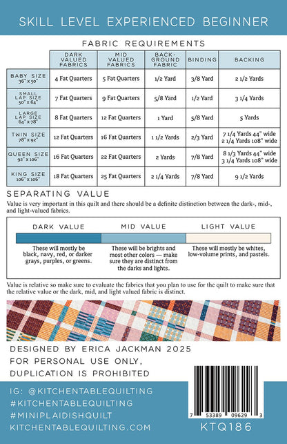 Mini Paid-ish Quilt Pattern