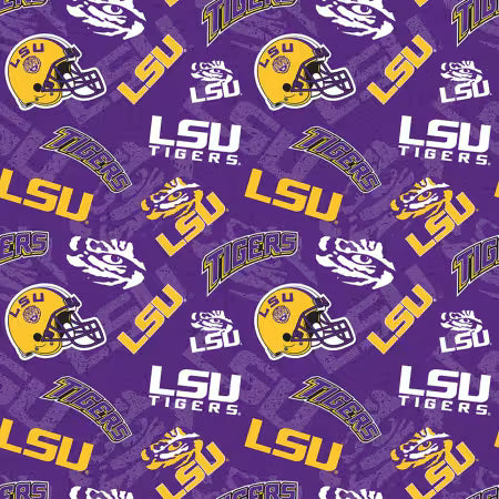 NCAA-Louisiana State Tigers Tone on Tone Cotton